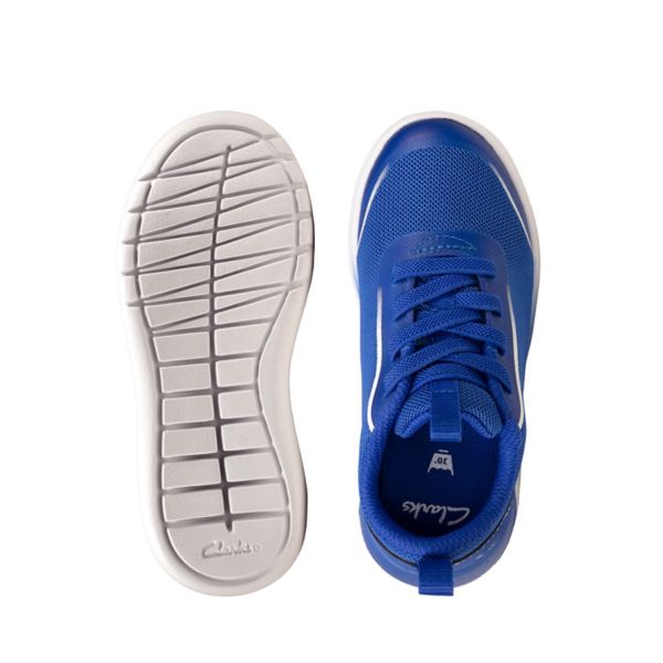 Clarks Girls Suburb Spark Toddler Trainers Blue | CA-6982154